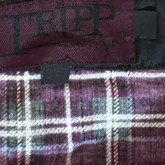 Vintage Tripp nyc Purple Plaid Pleated Skirt goth alternative y2k size medium